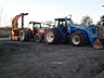 The big tractors ready to roll on Delta Farm.