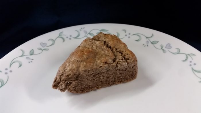 A scone made with Nash's buckwheat flour