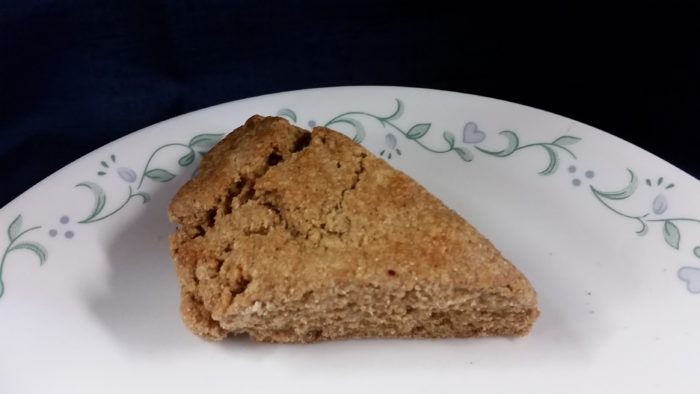 A scone made with Nash's hard red wheat flour