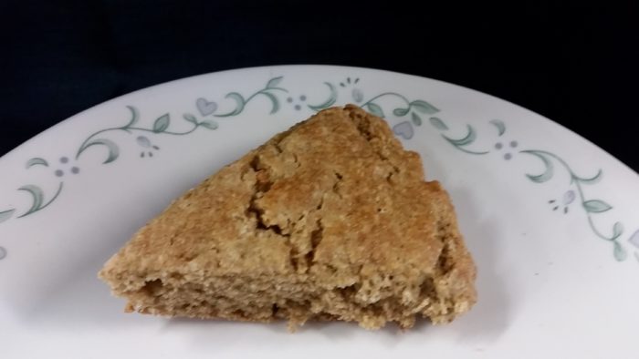 A scone made with Nash's triticale flour
